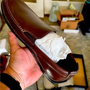 Men's Cole Haan slip on shoes. Brand new in box French roast color $125 retail